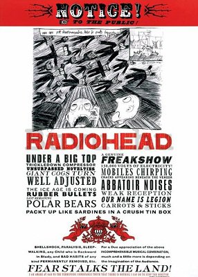 Plakát - Radiohead (Fear)