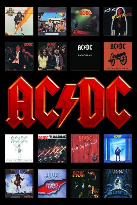 Plakát - AC-DC Album Covers
