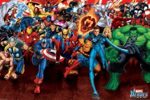Plakát - Marvel Heroes Attack