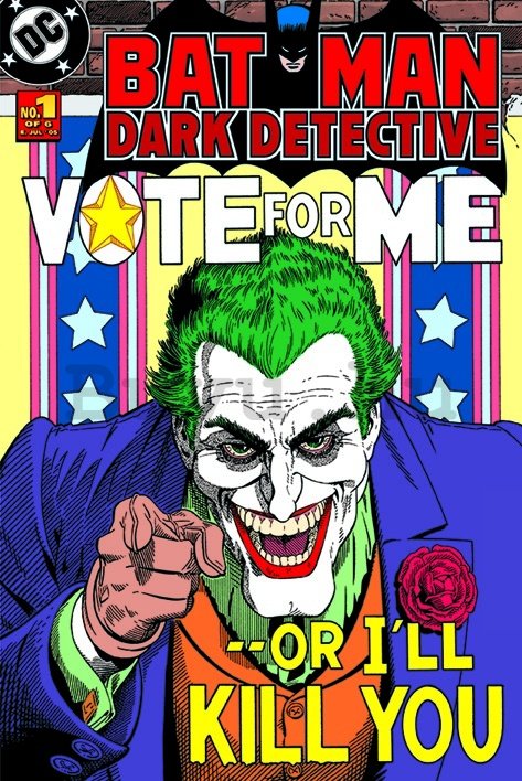 Plakát - Batman (Joker vote for me)