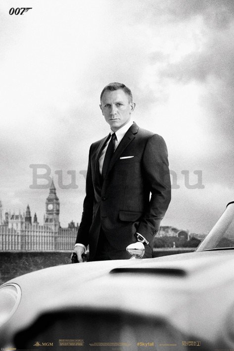 Plakát - James Bond & DB5 Skyfall