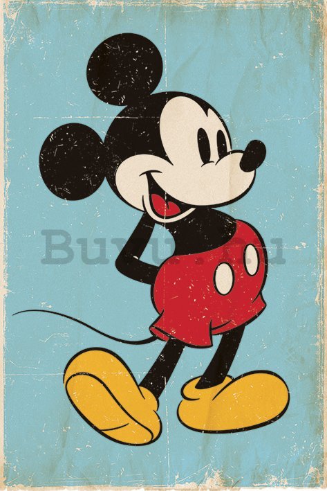 Plakát - Mickey Mouse (Retro)