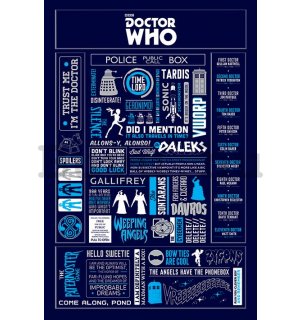Plakát - Doctor Who (Infografics)