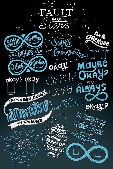 Plakát - The Fault in our Stars (Typografie)