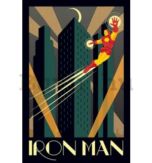 Plakát - Ironman (Art Deco)