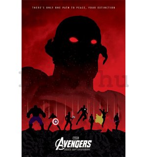 Plakát - Avengers Age of Ultron (piros)