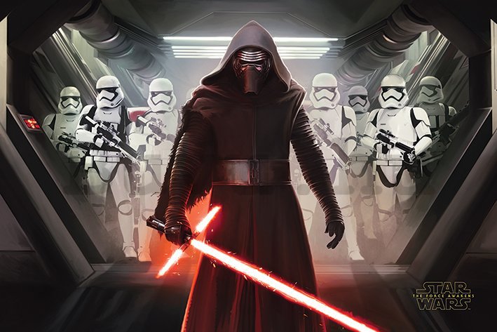 Plakát - Star Wars VII (Kylo Ren & Stormtroopers)