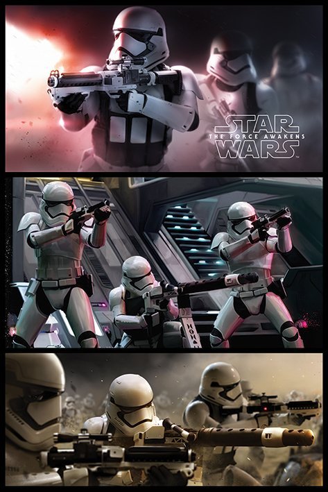 Plakát - Star Wars VII (Stormtrooper panel)