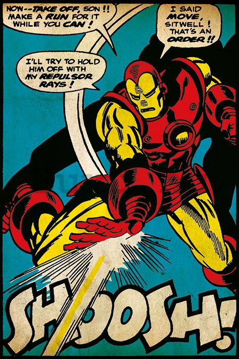 Plakát - Iron Man (Snoosh!)