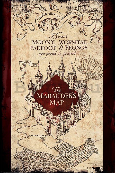 Plakát - Harry Potter (The Maurader's Map)