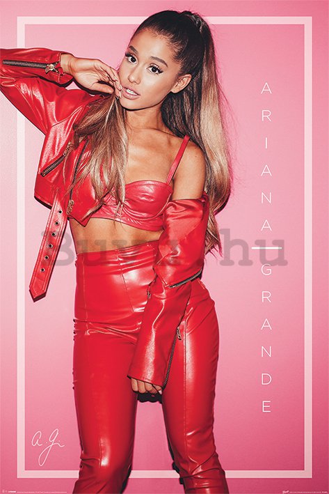 Plakát - Ariana Grande (piros)