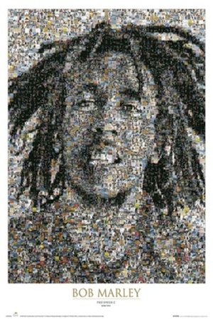 Plakát - Bob Marley mosaic (2)