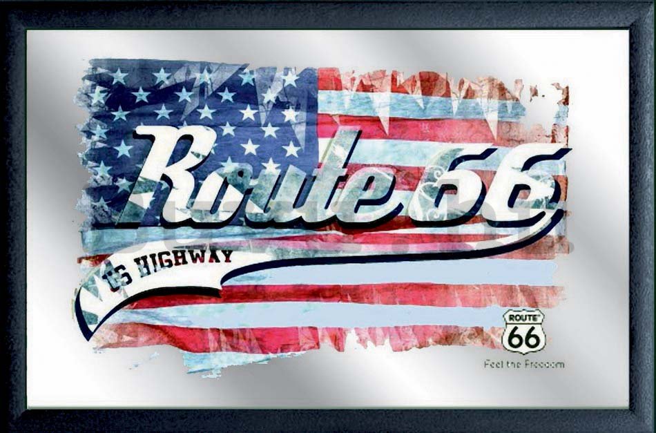 Tükör - Route 66 (USA zászló)