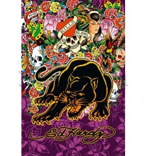 Plakát - Ed Hardy Black Panther (1)