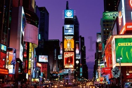 Plakát - New York Times square at night