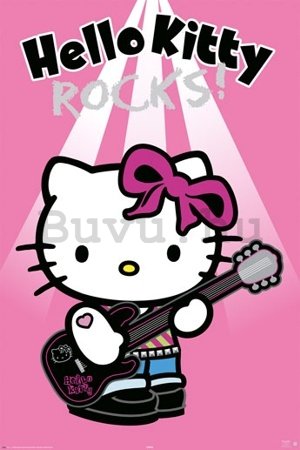 Plakát - Hello Kitty rock