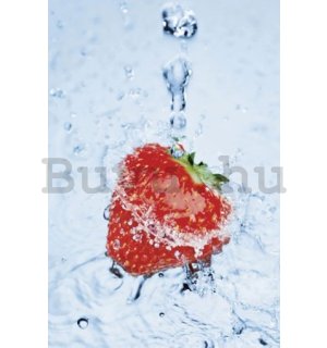 Plakát - Strawberry on ice