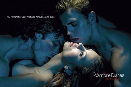 Plakát - Vampire Diaries kiss
