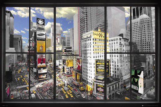 Plakát - New York Window (2)